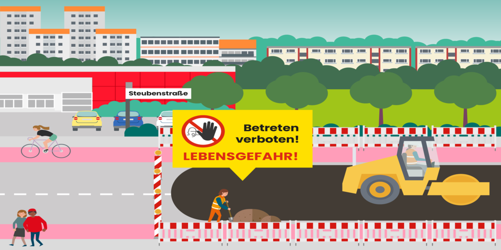 Schild: "Betreten verboten - Lebensgefahr"